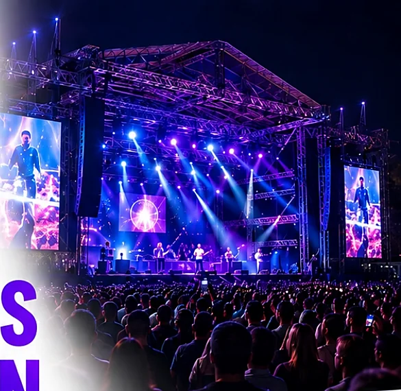 Concierto de gran formato con escenario profesional