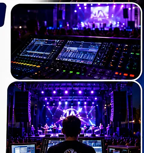 Consola digital de sonido e iluminación